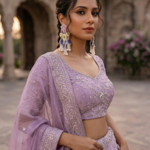 lightweight floral statement earrings for wedding & festive wear